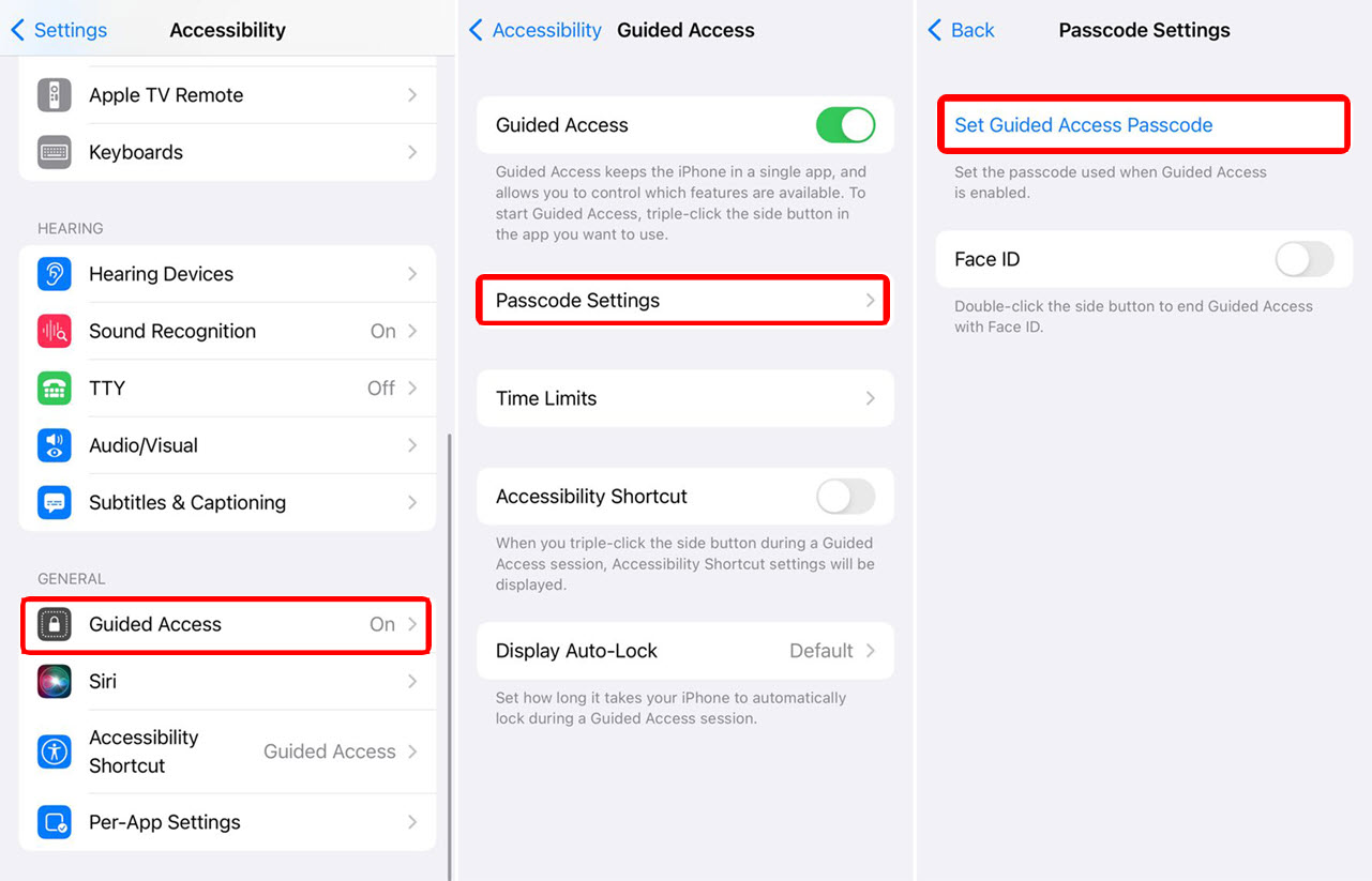 Set Up Guided Access