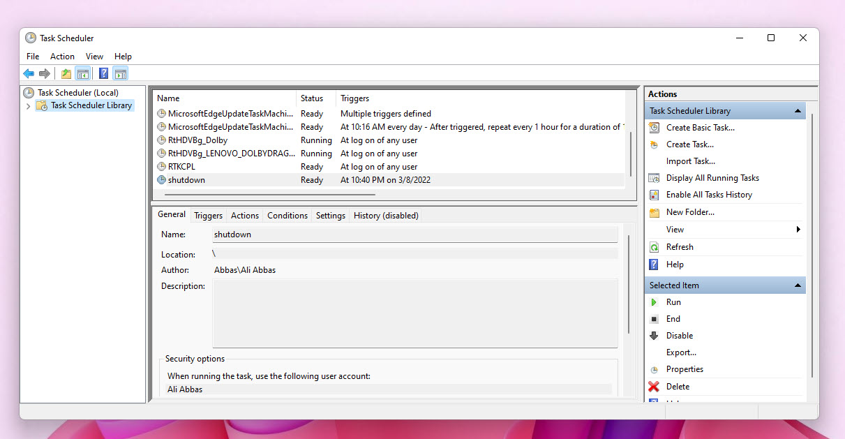 11 Task Scheduler Libraray