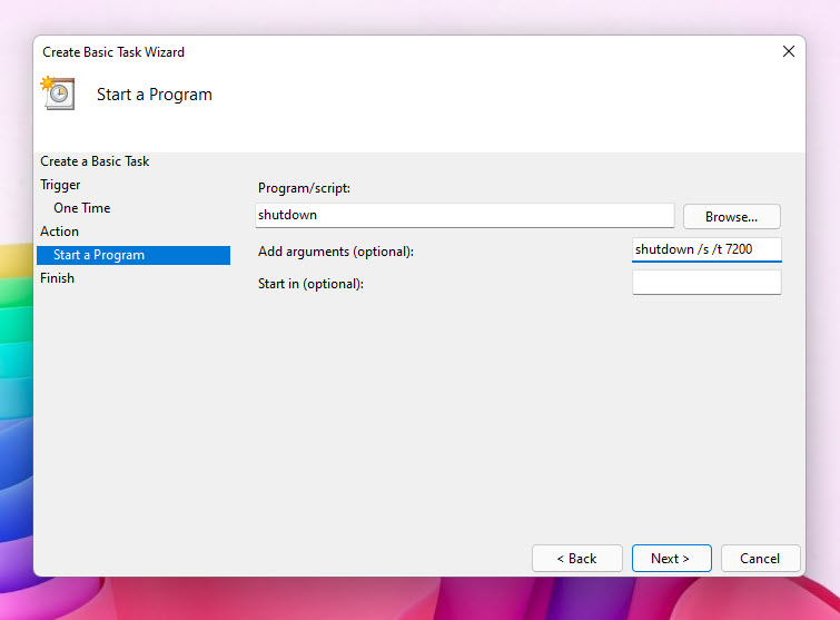 9 Select The Program