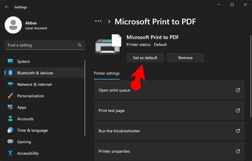 Définir une imprimante par défaut dans Windows 11