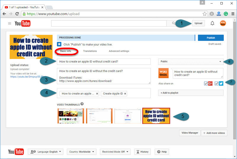 How To Upload A Video On Youtube