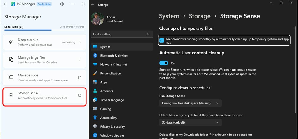 Storage Sense 2