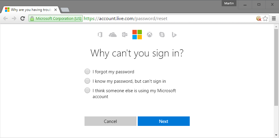 I Forgot My Password