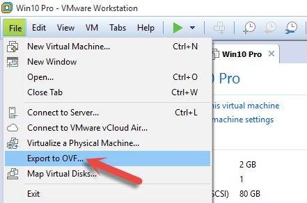 Export To Ovf