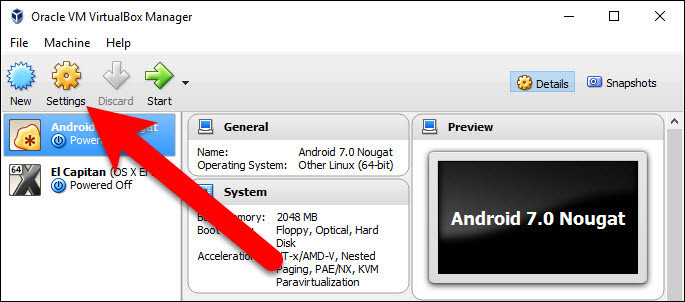 Edit Android 7 0 Nougat Virtual Machine