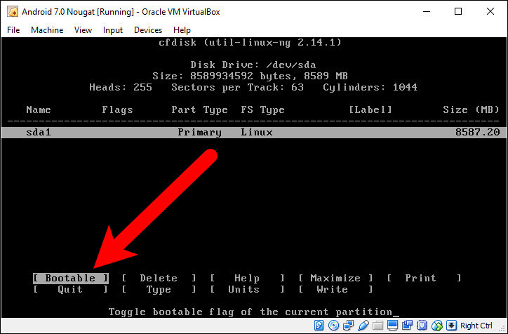 Make The Partition Bootable