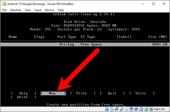 New Partition