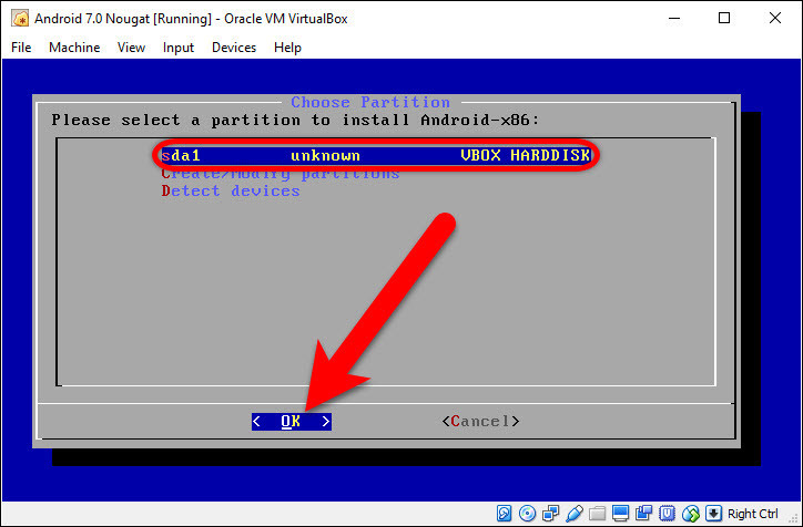 Select Sda 1 Partition