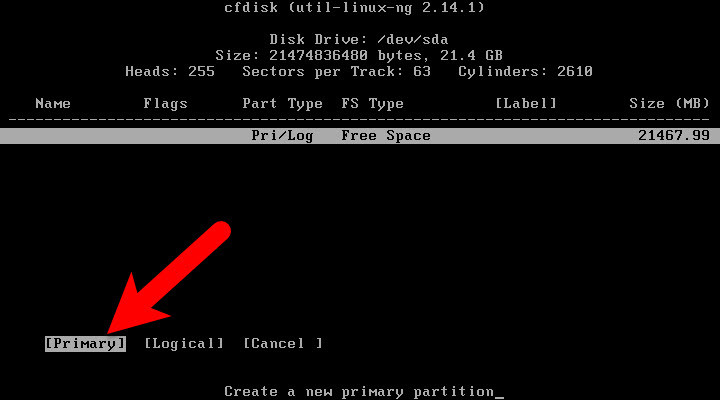 10 Primary Partition