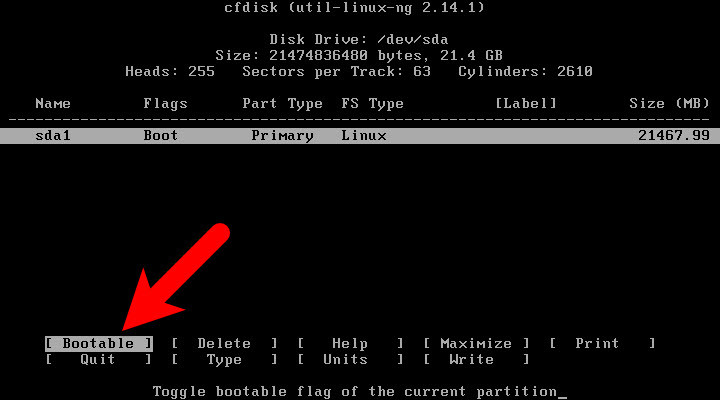 11 Make The Partition Bootable