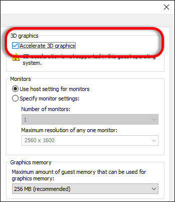 Enable 3D Graphics