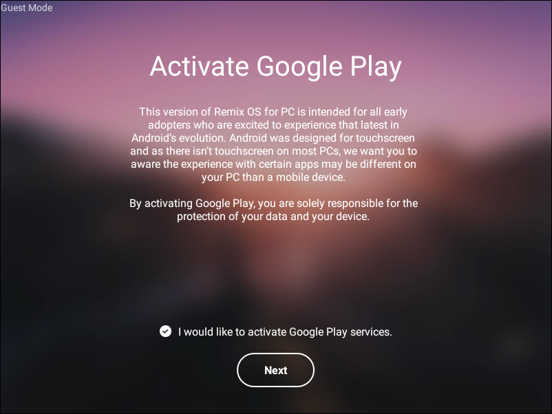 17 Activate Google Play Services