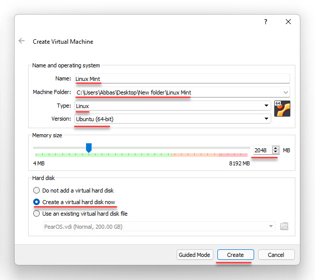 Vm Settings