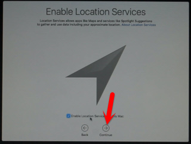 Enable Location Services