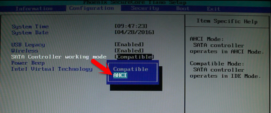 Sata Controller Mode
