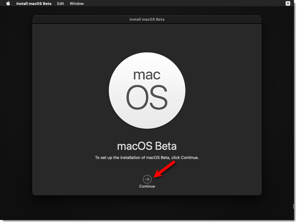 Continue Macos Installation