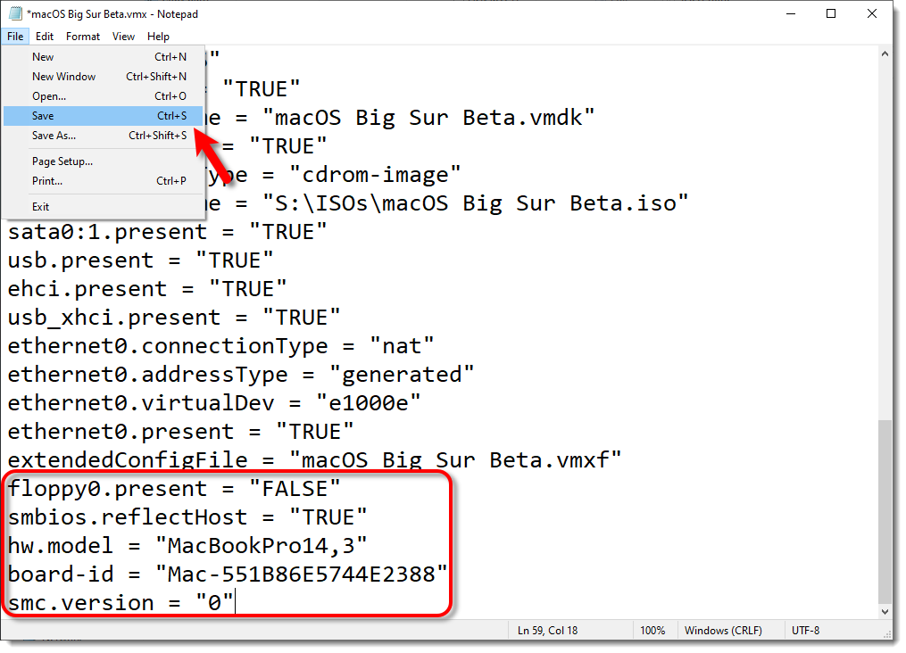 Save The Macos Big Sur Beta Vmx File Final