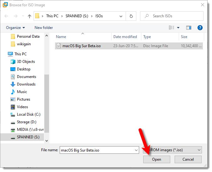 Select Macos Big Sur Beta Iso