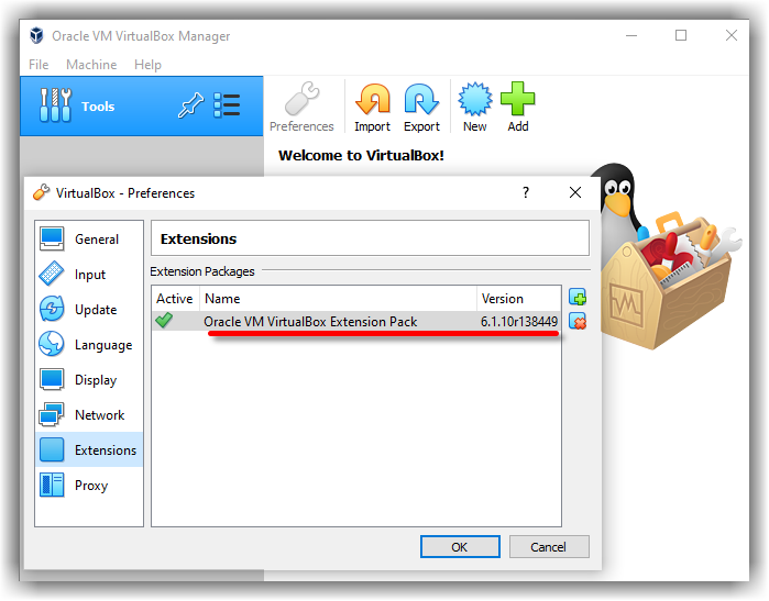 Oracle Vm Virtualbox Extension Pack Installed