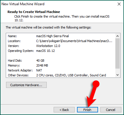 Ready To Create The Vm