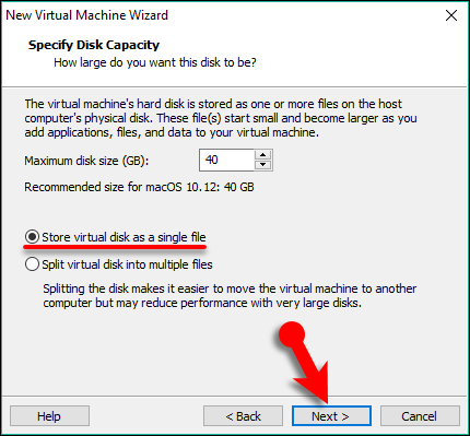 Specify Disk Capacity 2