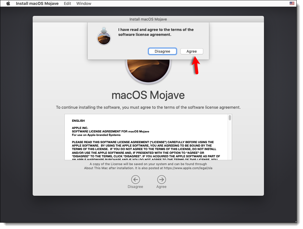 Agree To The Macos Mojave License Agreement