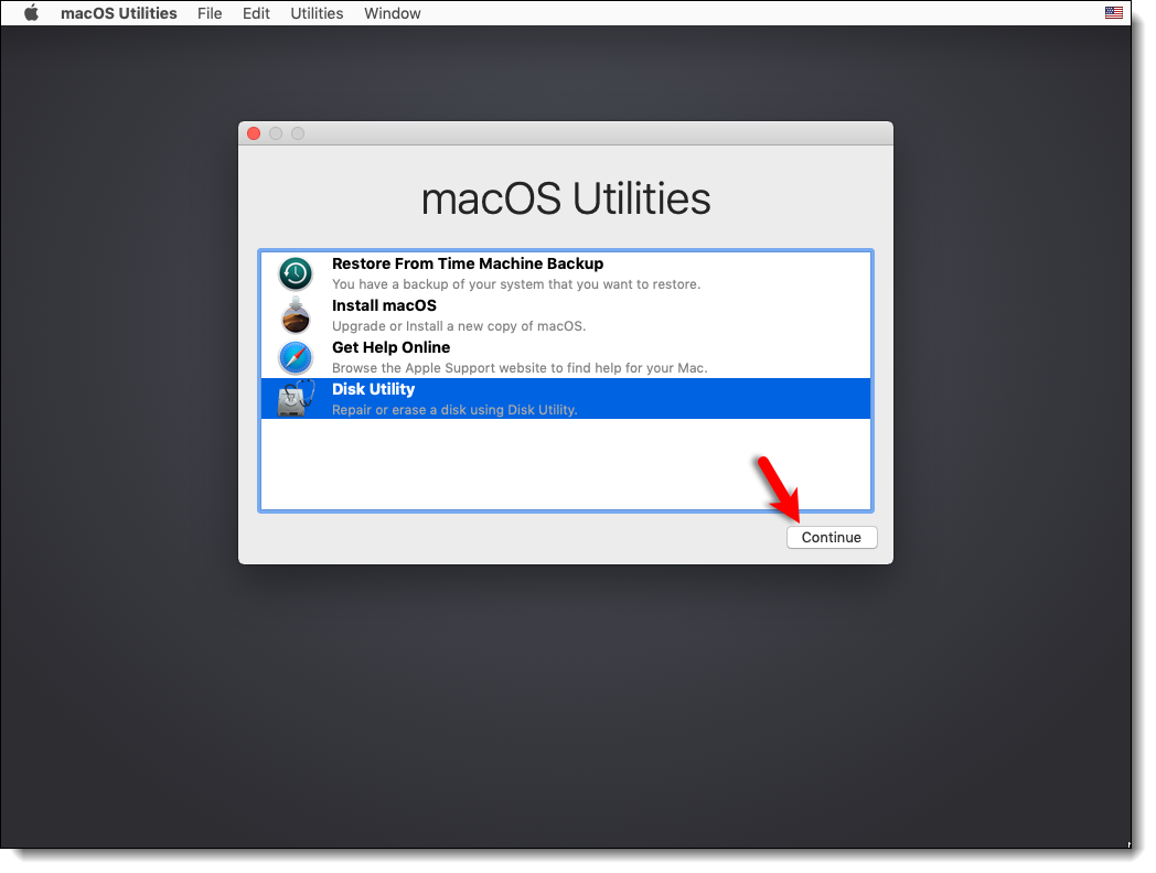 Go To Disk Utility Mojave