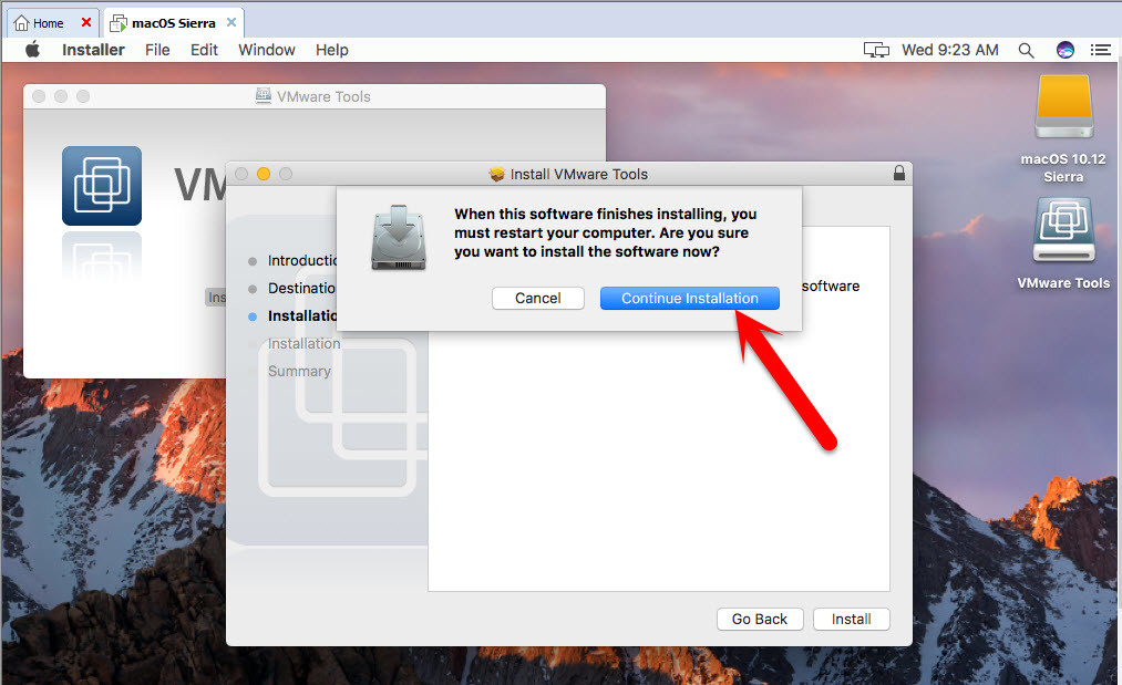 Continue Installation 2