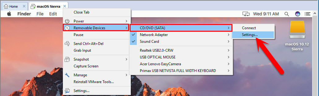 Os X Vm Settings 2