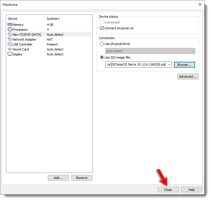 Save Changes To Macos Sierra 10 12 6 Vm
