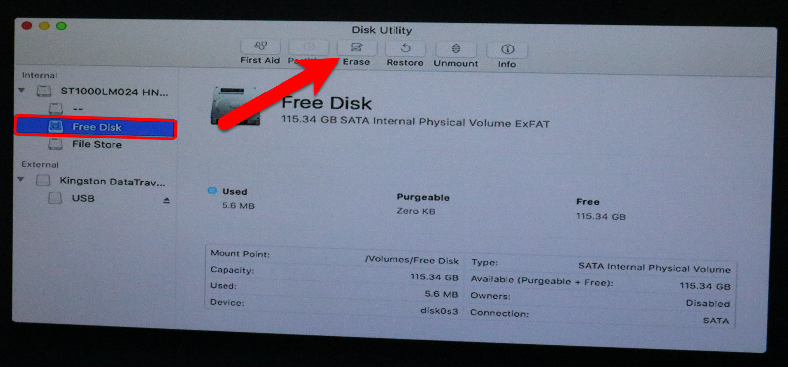 Erase Free Disk