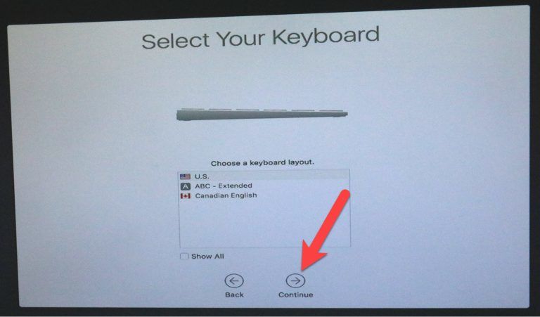 Select Your Keyboard Hackintosh