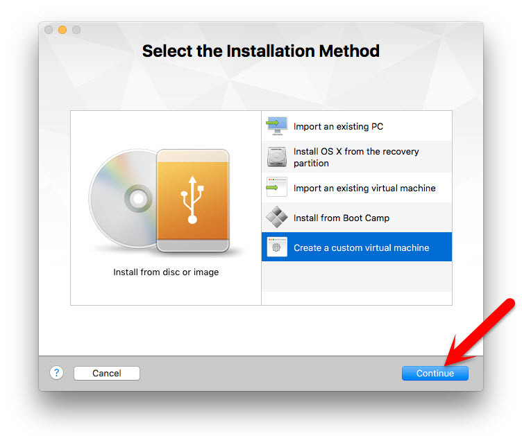 Select Installation Method