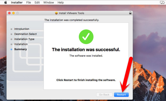 Vmware Tools Is Successfuly Installed