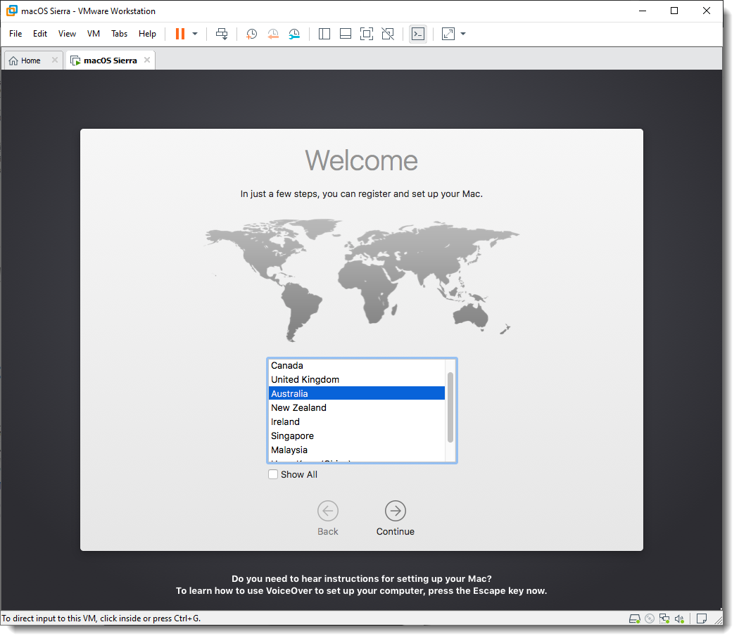 Macos Sierra Welcome Page