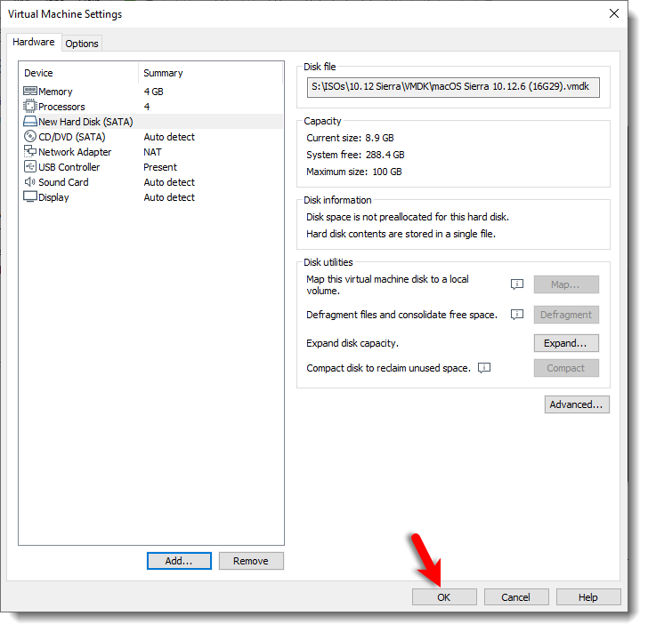Save Changes To Macos Sierra Vm