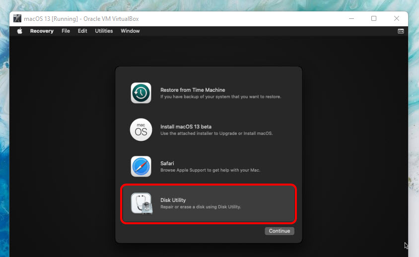 16 Disk Utility
