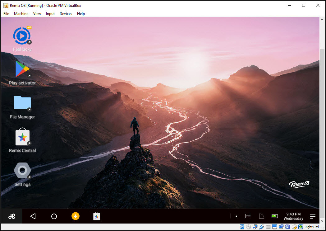 Remix Os Installed On