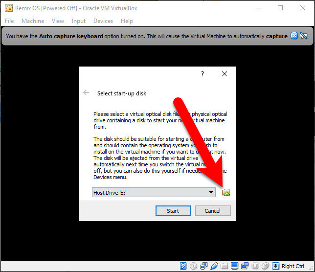 Select Startup Disk