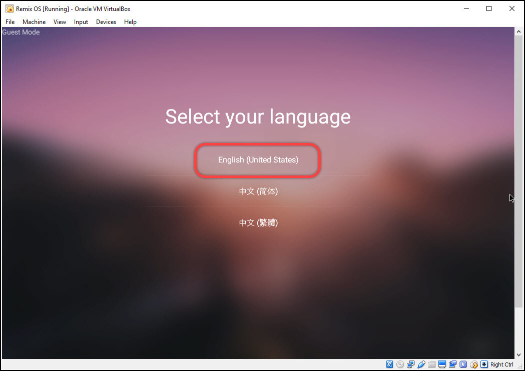 Select Your Language