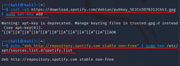 Add Spotify Debian Repository