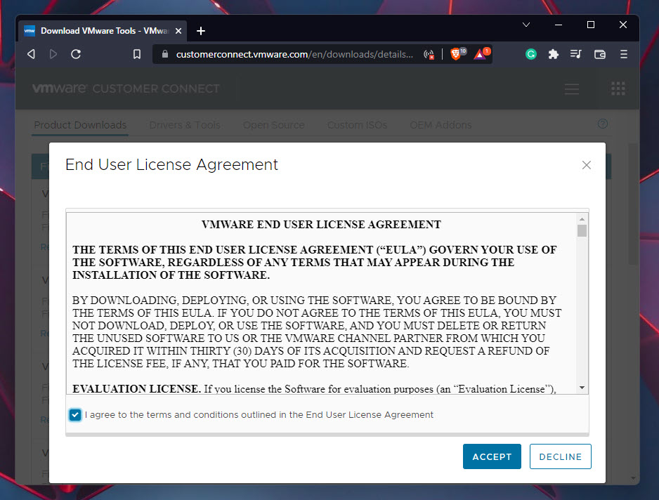 3 Agree To The User Agreement