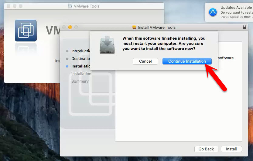 Continue Installation