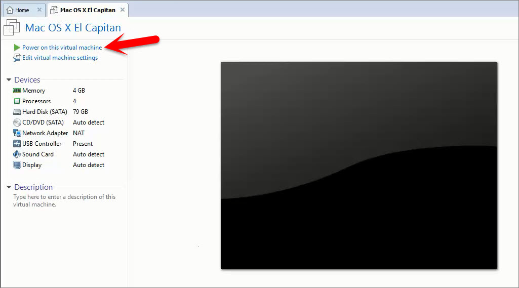 Power On The Os X Vm 2