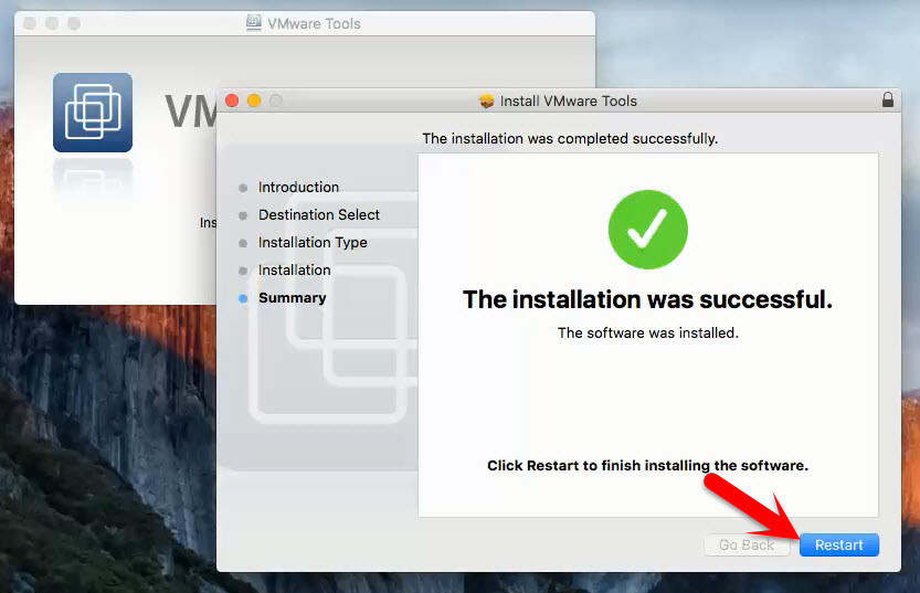 Restart Os X Vm