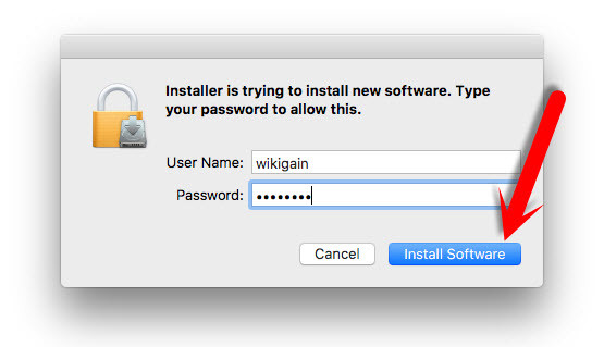 Enter Username Password