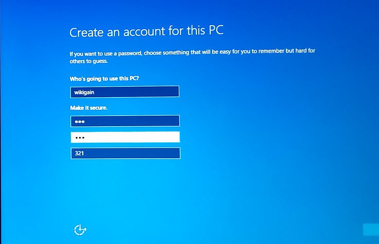 Create User Account