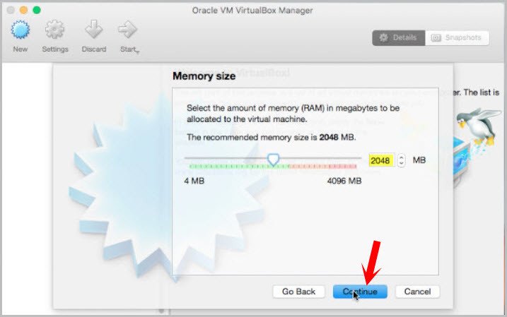 Choose Memory Size 2