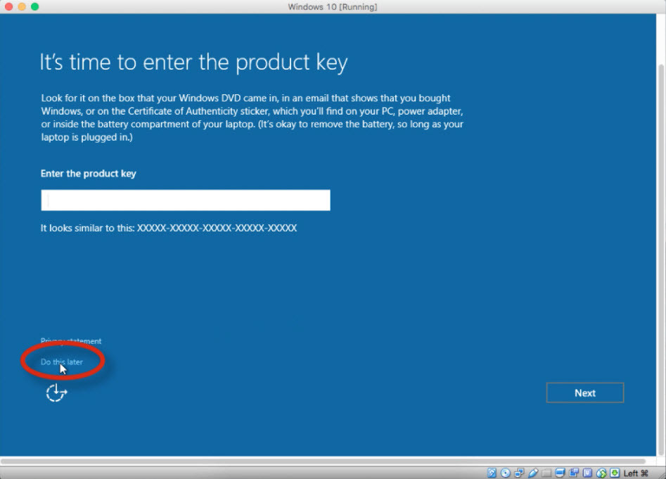 Enter Windows 10 Product Key 2