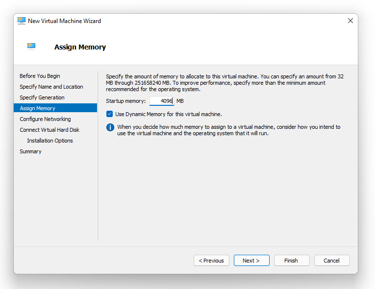 Assign Ram